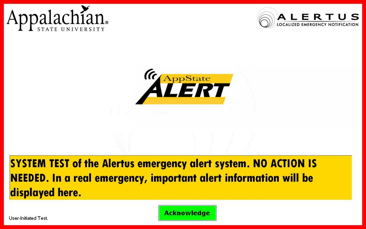 AppState-ALERT screen